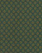Load image into Gallery viewer, Silk Print Tie in Green/Gold/Brown Diamond