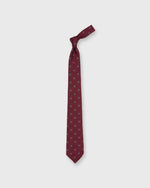 Load image into Gallery viewer, Silk Club Tie in Bourdeaux/Dutch Griffin Crest