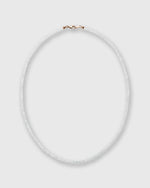 Load image into Gallery viewer, Tiny Beaded 14K Gold Necklace in Light Aquamarine