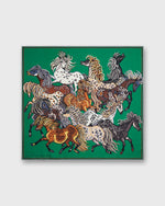 Load image into Gallery viewer, Western Square Scarf in Green