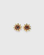 Load image into Gallery viewer, Helios Stud Earrings in Burgundy