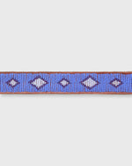 Load image into Gallery viewer, 1.25" African Beaded Belt in Blue Belmasi
