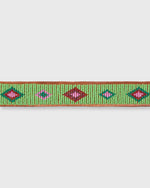 Load image into Gallery viewer, 1.25" African Beaded Belt in Alo Green Belmasi