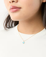 Load image into Gallery viewer, Mushroom Charm Necklace in Blue Multi