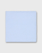 Load image into Gallery viewer, Hand-Rolled Cotton Pocket Square in Blue Dot