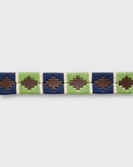 Load image into Gallery viewer, 1 1/8" Polo Belt in Sage/Navy/Bone Chocolate Leather