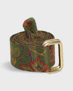 Load image into Gallery viewer, D-Ring Belt in Green Alexander Floral