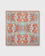 Load image into Gallery viewer, Square Scarf in Orange Abstract Moth
