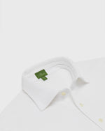 Load image into Gallery viewer, Short-Sleeved Polo in White Pima Pique