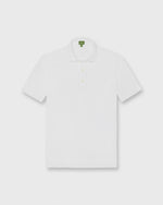 Load image into Gallery viewer, Short-Sleeved Polo in White Pima Pique