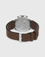Load image into Gallery viewer, Q Timex Chronograph Watch in Cream/Brown