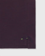 Load image into Gallery viewer, Short-Sleeved Polo in Merlot Dark Oxford Pima Pique