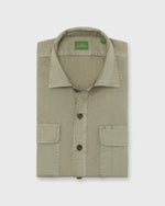 Load image into Gallery viewer, Luke Work Shirt in Olive Lightweight Twill