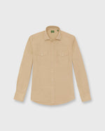 Load image into Gallery viewer, Western Work Shirt in Khaki Lightweight Twill