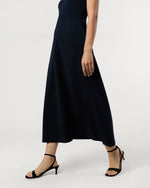Load image into Gallery viewer, Charlotte Dress in Navy Ice Cotton