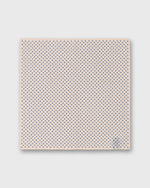 Load image into Gallery viewer, Hand-Rolled Cotolino Pocket Square in Bone/Navy Mini Paisley