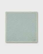 Load image into Gallery viewer, Hand-Rolled Linen/Cotton Pocket Square in Sage/Bone/Clover Multi Flower