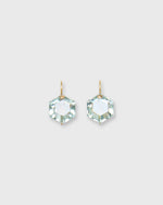 Load image into Gallery viewer, Hexagon Earrings in Green Quartz