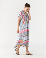 Load image into Gallery viewer, Gasira V-Neck Caftan in Cirq Citrus