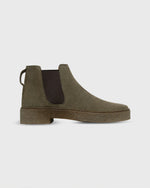 Load image into Gallery viewer, Crepe-Soled Chelsea Boot in Olive Suede