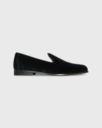 Load image into Gallery viewer, Formal Slipper in Navy Velvet