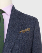 Load image into Gallery viewer, Kincaid No. 2 Jacket in Navy/Blue Herringbone Tweed