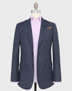 Load image into Gallery viewer, Kincaid No. 2 Jacket in Navy/Blue Herringbone Tweed