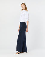 Load image into Gallery viewer, Kelly Pant in Navy Silk Crepe de Chine