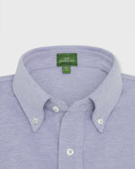 Load image into Gallery viewer, Short-Sleeved Knit Button-Down Popover in Twilight Oxford Pima Pique
