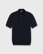 Load image into Gallery viewer, Hyannis Polo Sweater in Navy Escorial Wool