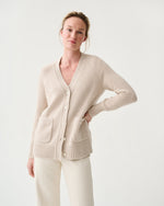Load image into Gallery viewer, Selma Cardigan in Wheat Cashmere