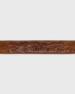 Load image into Gallery viewer, 1.25" Hand-Tooled Belt in Brown Floral Leather