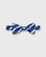Load image into Gallery viewer, Silk Bow Tie in Navy/Blue Brooks Stripe