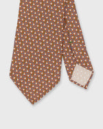 Load image into Gallery viewer, Silk Print Tie in Orange/Sky/Avocado Deco