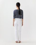 Load image into Gallery viewer, Kendall Flare 5-Pocket Jean in White Stretch Denim