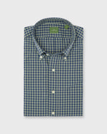 Load image into Gallery viewer, Button-Down Sport Shirt in Lovat/Heather Blue Gingham