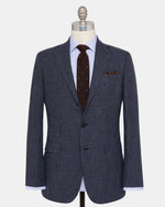Load image into Gallery viewer, Virgil No. 4 Suit in Char Navy Glen Plaid Tropical Wool