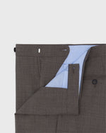 Load image into Gallery viewer, Side-Tab Dress Trouser in Mocha Tropical Wool