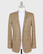 Load image into Gallery viewer, Virgil No. 4 Jacket in Wheat/Chocolate/Coral Glen Plaid Hopsack