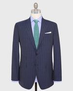Load image into Gallery viewer, Virgil No. 3 Suit in Airforce/Sky Chalk Stripe Plainweave