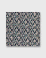 Load image into Gallery viewer, Hand-Rolled Cotton Pocket Square in Pacific/Pink/Aegean Macsen Liberty Fabric