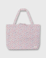 Load image into Gallery viewer, Reusable Tote Bag in Pink/Multi Sea Rose Liberty Fabric
