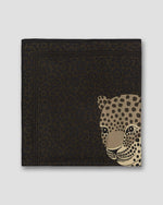 Load image into Gallery viewer, Felis Square Scarf in Grey Silk