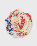 Load image into Gallery viewer, Tutti Frutti Tartan Scarf in Ivory Combo