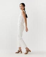 Load image into Gallery viewer, Sisli Cropped Jean in Natural White