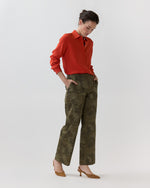 Load image into Gallery viewer, Classic Blouse in Vermillion Silk Crepe De Chine