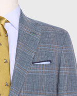 Load image into Gallery viewer, Virgil No. 4 Jacket in Blue/Sky/Mocha Plaid Hopsack