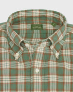 Load image into Gallery viewer, Button-Down Sport Shirt in Green/Brown/Bone Madras