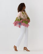 Load image into Gallery viewer, Reversible Mini Poncho Top in Swathe Placée