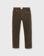 Load image into Gallery viewer, Slim Straight 5-Pocket Pant in Espresso Corduroy